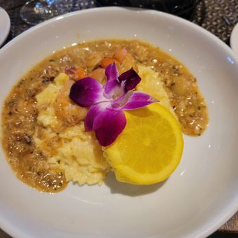 E.M. Hemingway's Steaks & Seafood Restaurant - Shrimp scampi - includes Crab, scallops and shrimp on risotto. - Seafood Near Me - Cape May, New Jersey