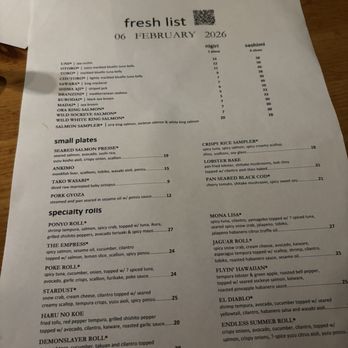 Umi Sake House - Fresh List Menu - Sushi Bars Near Me - Seattle, Washington Umi Sake House - Fresh List Menu - Sushi Bars Near Me - Seattle, Washington