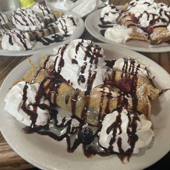 Adel's Restaurant - Cream cheese crepes with berries - American Near Me - Eureka, California Adel's Restaurant - Cream cheese crepes with berries - American Near Me - Eureka, California