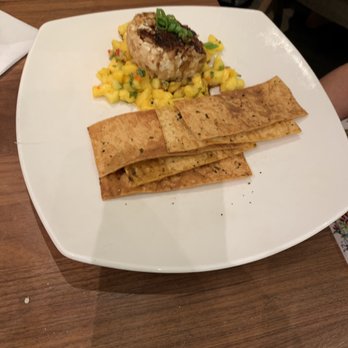 Tommy Bahama - Macadamia nut crusted goat cheese App - Seafood Near Me - Plano, Texas Tommy Bahama - Macadamia nut crusted goat cheese App - Seafood Near Me - Plano, Texas
