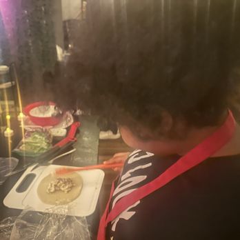 Dont Burn It -Culinary Classes - Stuffing a dumpling wrapper - Cooking Classes Near Me - West Palm Beach, Florida
