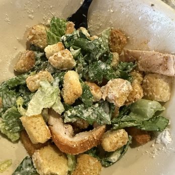 Firestone Grill - Crouton, I mean Chicken Caesar Salad - Small - Barbeque Near Me - San Luis Obispo, California Firestone Grill - Crouton, I mean Chicken Caesar Salad - Small - Barbeque Near Me - San Luis Obispo, California
