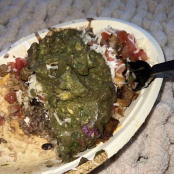 Chipotle Mexican Grill - The guac was so brown and runny, that the meal was inedible. It looked as though it sat on a counter for days. - Mexican Near Me - Savannah, Georgia Chipotle Mexican Grill - The guac was so brown and runny, that the meal was inedible. It looked as though it sat on a counter for days. - Mexican Near Me - Savannah, Georgia