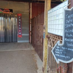 a chalkboard sign a chalkboard sign