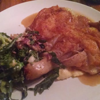 Satis Bistro - Cast Iron Roasted Half Chicken - Wine Bars Near Me - Jersey City, New Jersey Satis Bistro - Cast Iron Roasted Half Chicken - Wine Bars Near Me - Jersey City, New Jersey