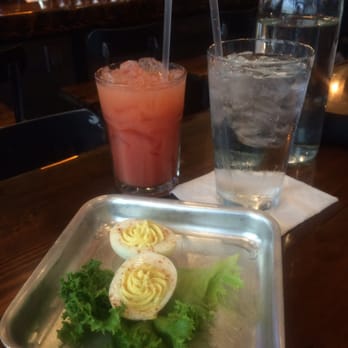 The Starving Rooster - Deviled eggs with blood orange screwdriver - Pizza Near Me - Minot, North Dakota The Starving Rooster - Deviled eggs with blood orange screwdriver - Pizza Near Me - Minot, North Dakota