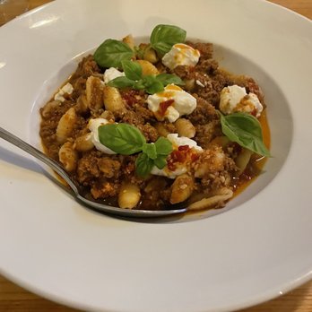 Pine Point Grill - Such an amazing take on Bolognese! The pasta was perfect and the addition of whipped Ricotta and chili oil was fantastic! - New American Near Me - Scarborough, Maine Pine Point Grill - Such an amazing take on Bolognese! The pasta was perfect and the addition of whipped Ricotta and chili oil was fantastic! - New American Near Me - Scarborough, Maine