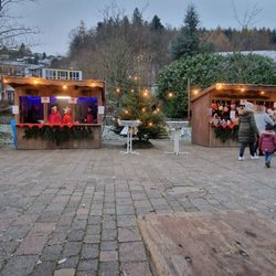 Weihnachtsmarkt Gorxheimertal - Weihnachtsmarkt kurz vor der Eröffnung
