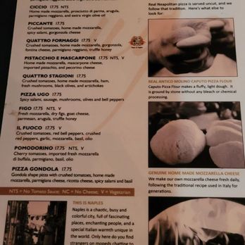 Ugo - Pizza menu - Italian Near Me - Culver City, California