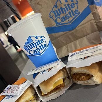 White Castle - L to R: Hamburger, fish and chicken slider. - Burgers Near Me - Jean, Nevada White Castle - L to R: Hamburger, fish and chicken slider. - Burgers Near Me - Jean, Nevada