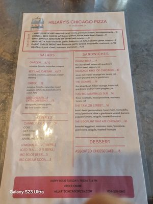 Menu photo 6 Hillary's Chicago Pizza Augustine, FL Menu photo 6 Hillary's Chicago Pizza Augustine, FL