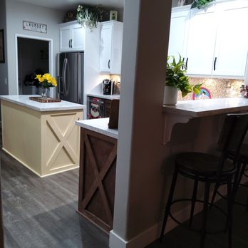 Tonaya's Custom Cabinets - Our new breakfast bar. - Countertop Installation Near Me - San Bernardino, California Tonaya's Custom Cabinets - Our new breakfast bar. - Countertop Installation Near Me - San Bernardino, California