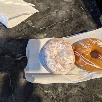 Donut Crazy - 2 Freebies...Powdered w/ Raspberry Jelly & forgot what the other one was. - Donuts Near Me - Branford, Connecticut Donut Crazy - 2 Freebies...Powdered w/ Raspberry Jelly & forgot what the other one was. - Donuts Near Me - Branford, Connecticut