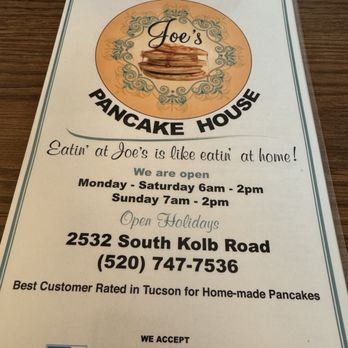 Joe's Pancake House - Breakfast & Brunch Near Me - Tucson, Arizona Joe's Pancake House - Breakfast & Brunch Near Me - Tucson, Arizona