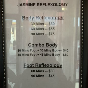 Jasmine Foot Reflexology Center - Price list - Massage Near Me - Houston, Texas Jasmine Foot Reflexology Center - Price list - Massage Near Me - Houston, Texas