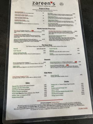 Menu photo 4 Zareen's Palo Alto, CA Menu photo 4 Zareen's Palo Alto, CA