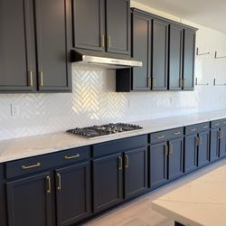 Rafael Tile Works - Herringbone ceramic tile backsplash