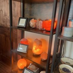 Crystal Salt Cave - Lots of cute salt lamps for sale as well