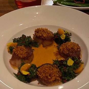 Redbird - Their scallops with carrot purée was sooooo good - New American Near Me - Los Angeles, California Redbird - Their scallops with carrot purée was sooooo good - New American Near Me - Los Angeles, California