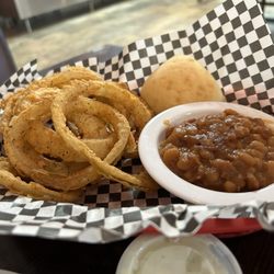 Golden Rule Bar-B-Q and Grill - Andalusia - Excellent onion rings....ok baked  beans.
