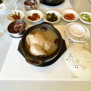 Ssyal - One is the Ssyal Samgye Tang which is their regular and Cha-O-Reum Samgye Tang which is more of a medicinal herbal flavoring - Korean Near Me - Chicago, Illinois Ssyal - One is the Ssyal Samgye Tang which is their regular and Cha-O-Reum Samgye Tang which is more of a medicinal herbal flavoring - Korean Near Me - Chicago, Illinois