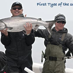 Peregrine Lodge - First Tyee of the season!
