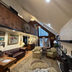 Smith Painting Services - Interior Painting in Ogunquit, ME (After)
Beams, ceilings, and skylights to acadia white | trim to satin black