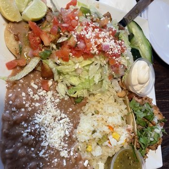 Mex Cocina Cafe - Taco and huarache combo - Desserts Near Me - Burbank, California
