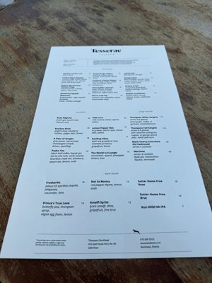 Menu photo 5 Tesserae Atlanta, GA