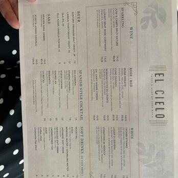 El Cielo - Menu - Tapas Bars Near Me - Honolulu, Hawaii