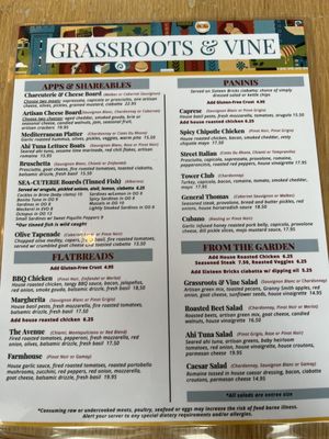 Menu photo 3 Grassroots & Vine Fort Thomas, KY