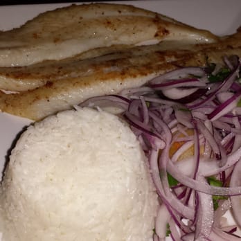 Chef Hornero Peruvian Restaurant Bar - I'm not sure which this was but I think this was the pescado a la plancha - Peruvian Near Me - Bellflower, California Chef Hornero Peruvian Restaurant Bar - I'm not sure which this was but I think this was the pescado a la plancha - Peruvian Near Me - Bellflower, California