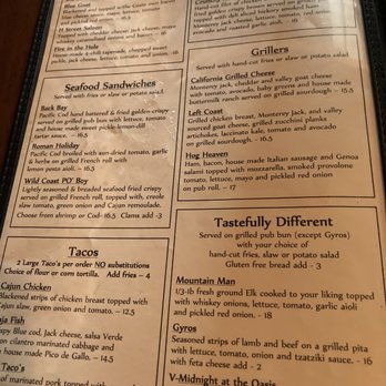 The Horny Goat - the menu for the restaurant - Gastropubs Near Me - Grants Pass, Oregon The Horny Goat - the menu for the restaurant - Gastropubs Near Me - Grants Pass, Oregon