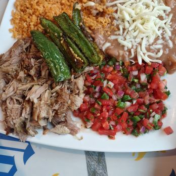 La Cabana de Raya - Carnitas platter. - Mexican Near Me - Astoria, Oregon