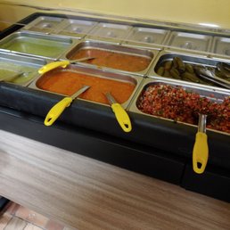 Taco Roc - Salsa bar - interior - Mexican Near Me - Chattanooga, Tennessee