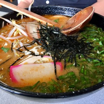 Restaurant Kenichi - Spicy Miso Ramen with yakibuta (pork belly) - VN - Desserts Near Me - Hilo, Hawaii