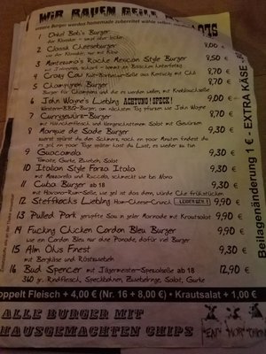 Menu photo 2 Bob´s Fast & Slowfood Augsburg, BY