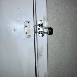 Super 8 by Wyndham Corning - No lock on door and you can see how dirty the room is by how dirty the door area is
