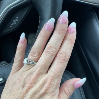 Ruby Nails - Acrylic ombré French - Nail Salons Near Me - Fayetteville, North Carolina