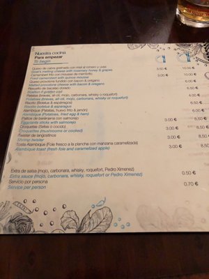 Menu photo 1 Taberna Alambique Seville, SE