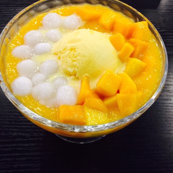 Mango Mango Dessert - A06-Mango Juice w/ Glutinous Rice Ball w/ Ice Cream. Super worth it! - Desserts Near Me - Plano, Texas Mango Mango Dessert - A06-Mango Juice w/ Glutinous Rice Ball w/ Ice Cream. Super worth it! - Desserts Near Me - Plano, Texas