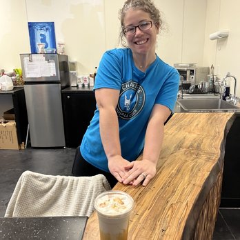 Cafe Lilly - Lauren making me a special "frappe" - Coffee & Tea Near Me - Clemmons, North Carolina