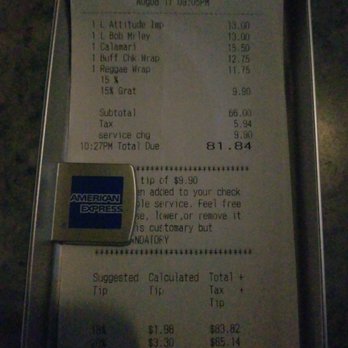 Wet Willie's - Double gratuity? Nah just a weird way of making the billl. You'd question it to. - Lounges Near Me - Miami Beach, Florida Wet Willie's - Double gratuity? Nah just a weird way of making the billl. You'd question it to. - Lounges Near Me - Miami Beach, Florida