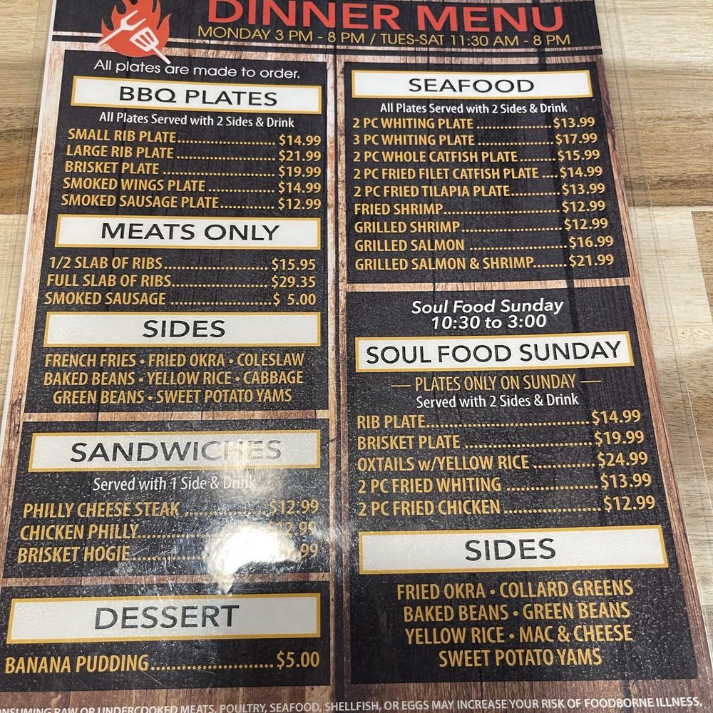 Soul BBQ & Seafood - Menu - Barbeque Near Me - Jackson, Georgia Soul BBQ & Seafood - Menu - Barbeque Near Me - Jackson, Georgia
