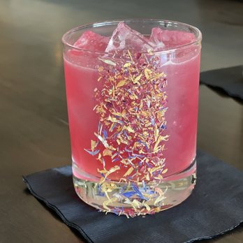 Atlas Fare - Roselle cocktail; sweet, tart, and beautiful - Seafood Near Me - Wenatchee, Washington