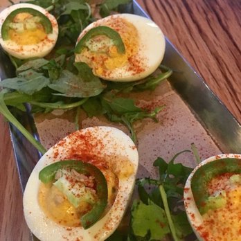 Draft Republic Carlsbad - jalapeno DEVILED EGGS - Comfort Food Near Me - Carlsbad, California Draft Republic Carlsbad - jalapeno DEVILED EGGS - Comfort Food Near Me - Carlsbad, California