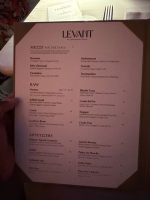 Menu photo 5 Levant San Juan, PR