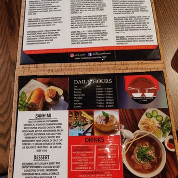 Pho Social - Menu - Coffee & Tea Near Me - Columbus, Ohio