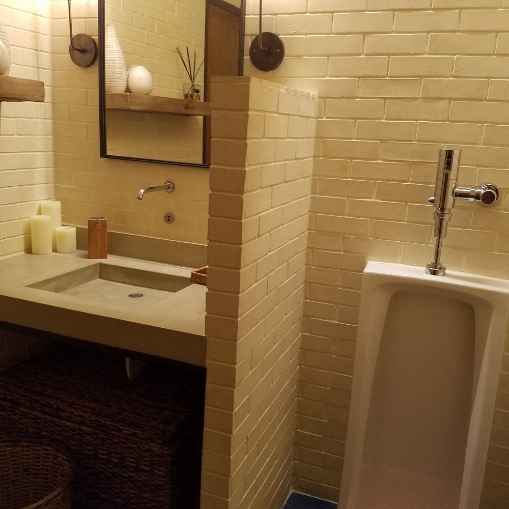Vasili's Kitchen - Urban chic. But that urinal goes too low. - Mediterranean Near Me - Gaithersburg, Maryland Vasili's Kitchen - Urban chic. But that urinal goes too low. - Mediterranean Near Me - Gaithersburg, Maryland
