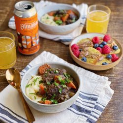 Alameda Homemade - Our idea of a delicious Valentine's dinner...Boozy Braised Short Ribs and Blood Orange Olive Oil Cake